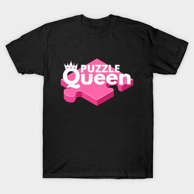 Jigsaw Puzzle Queen T-Shirt by Mey Designs